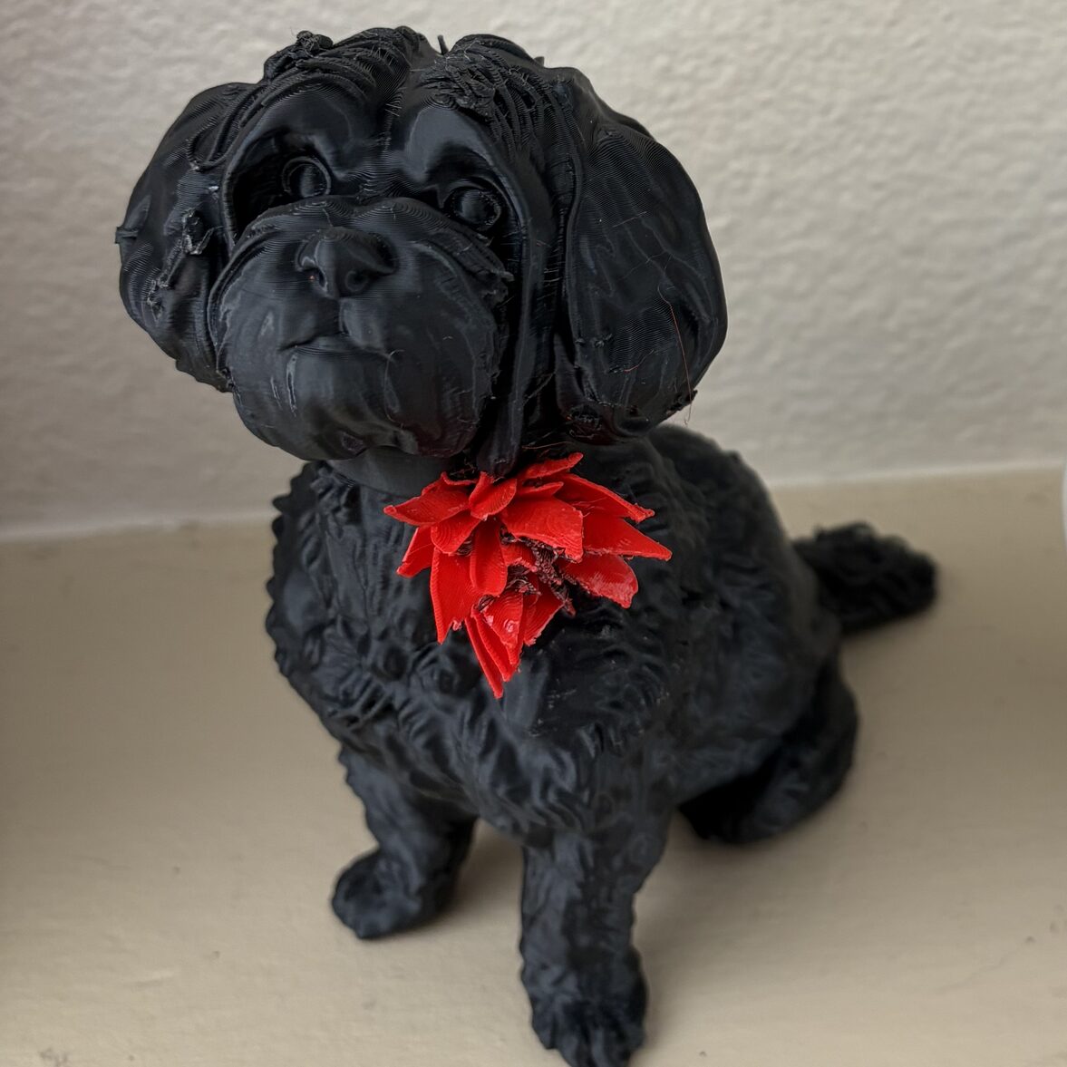 a little shih-tzu as a 3D figurine